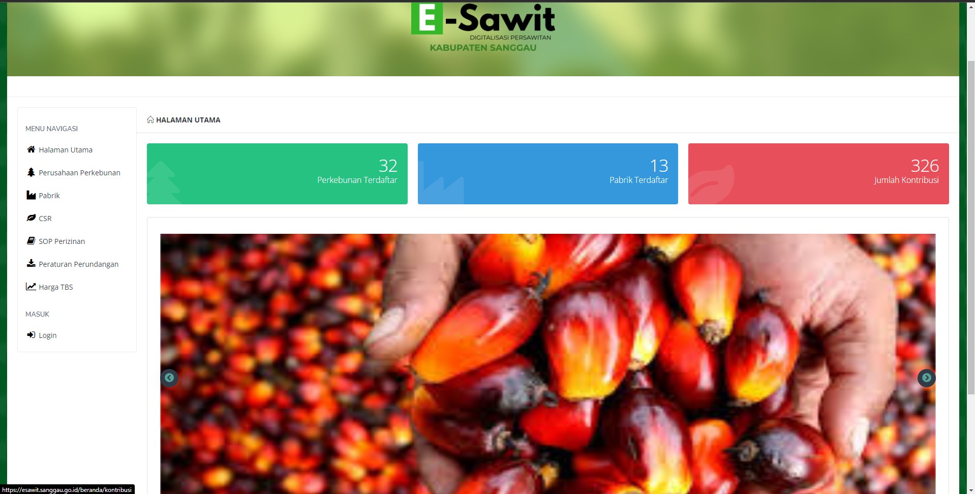 e-Sawit; Digitalisasi Perkebunan Kelapa Sawit di Kabupaten Sanggau